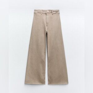 Zara high waist wide leg jeans